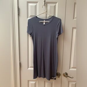 Blue cotton dress